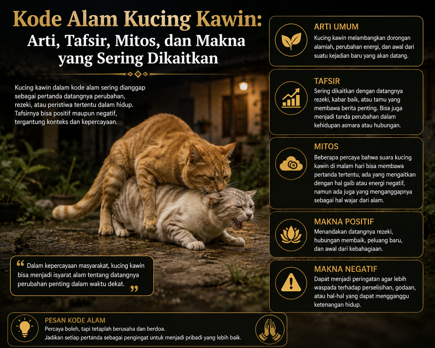 Kode Alam Kucing Kawin: Arti, Tafsir, Mitos, dan Makna yang Sering Dikaitkan